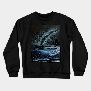 Galaxy Seascpae Crewneck Sweatshirt